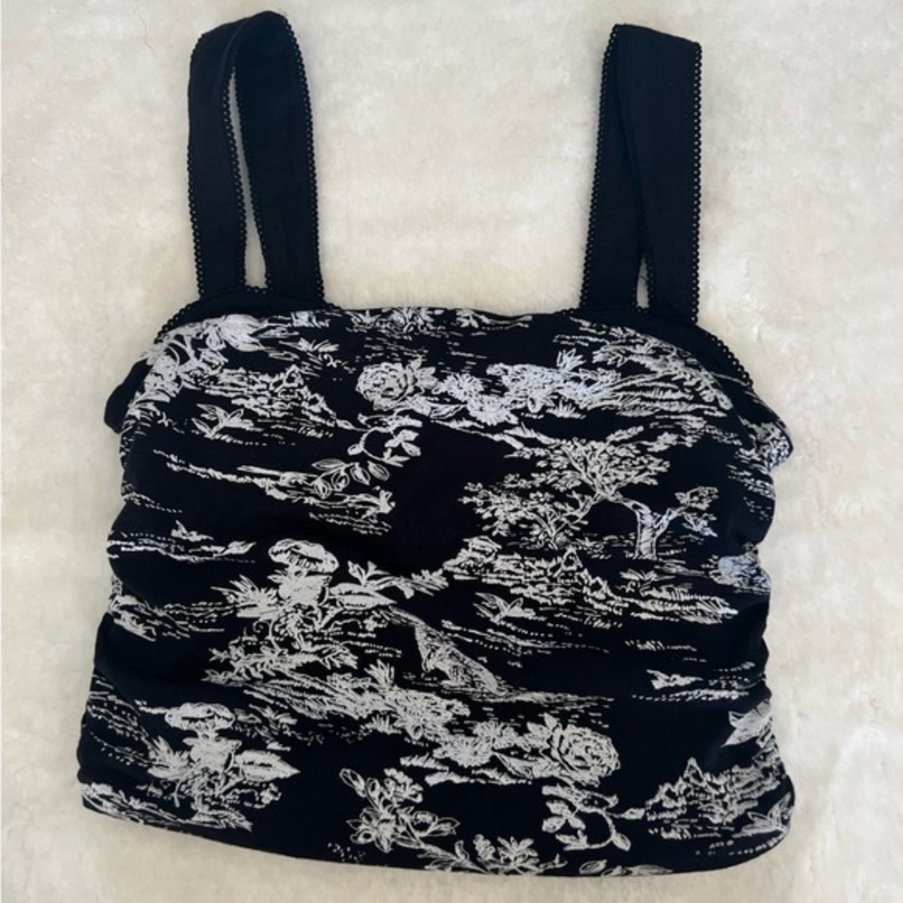 Free People Black and White Camisole